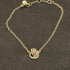 J Crew Crystal Knot Bracelet